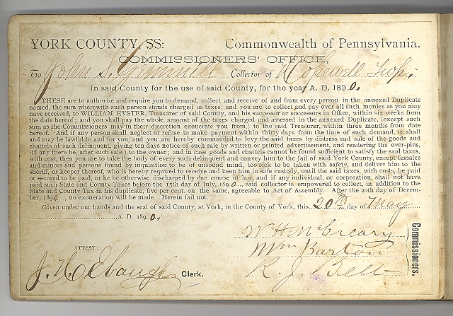 York County Pennsylvania