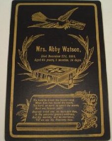 Abby Watson Death Card