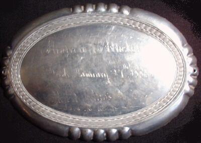 The Free Genealogy Death Record on the Coffin Plate of Andrew B Micklejohn 1880 ~1881