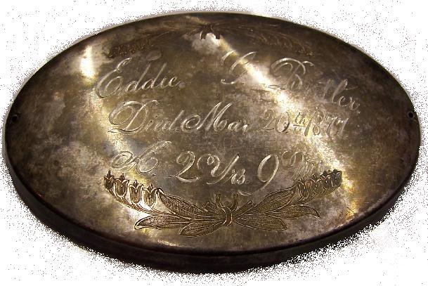 Free Death Record on the Coffin Plate of Eddie G Butler is Free Genealogy