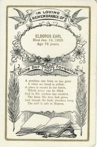 Eldorus Earl 1853 - 1929 death